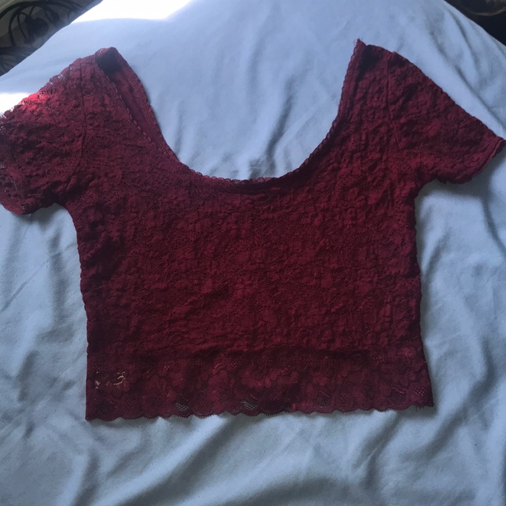 Lace crop top